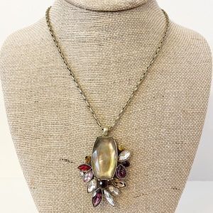 Chloe + Isabel Bouquet Rouge Long Pendant Necklace